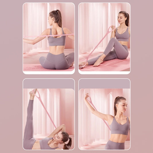 8 Words Chest Expander Yoga Fitness Resistance Band Resistance