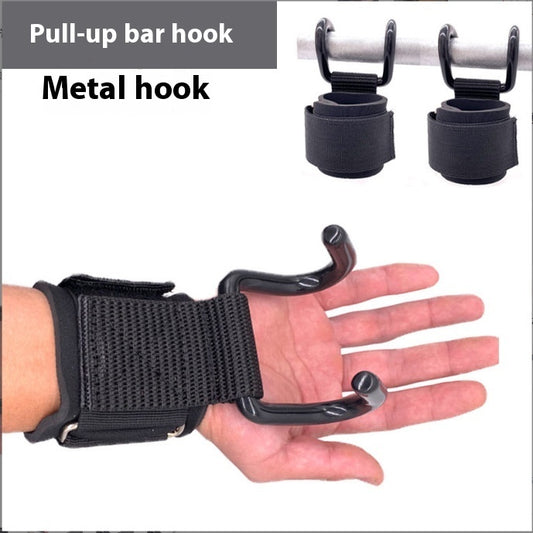 Pull-Up Grip Hooks with Straps