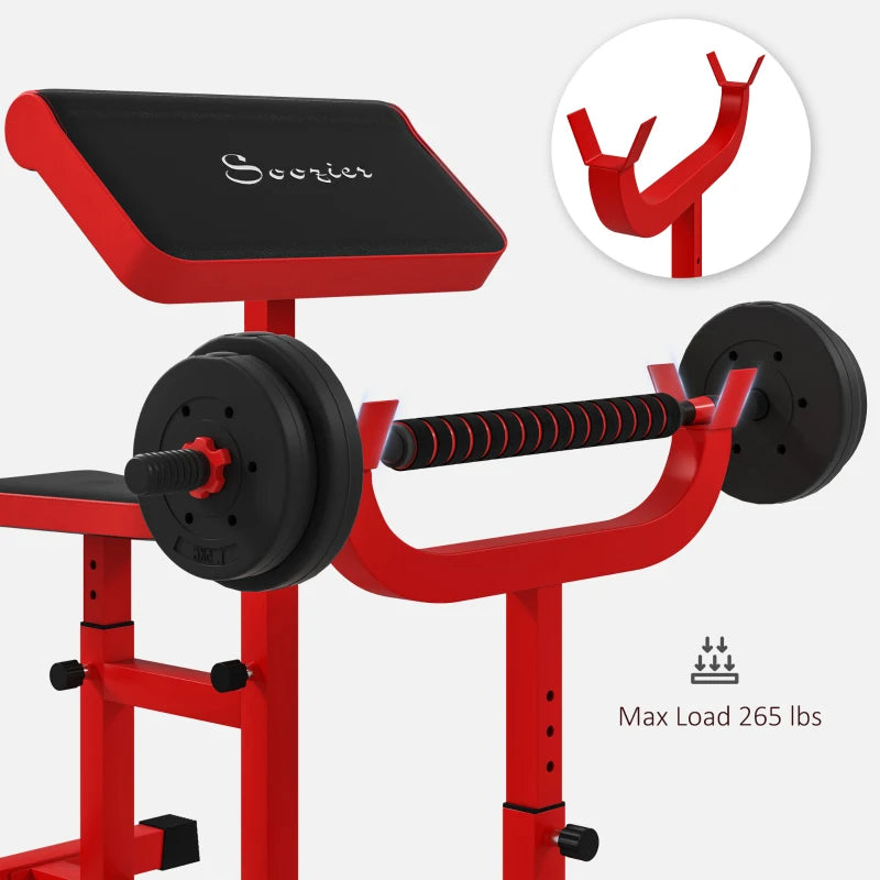 Soozier Preacher Curl Bench