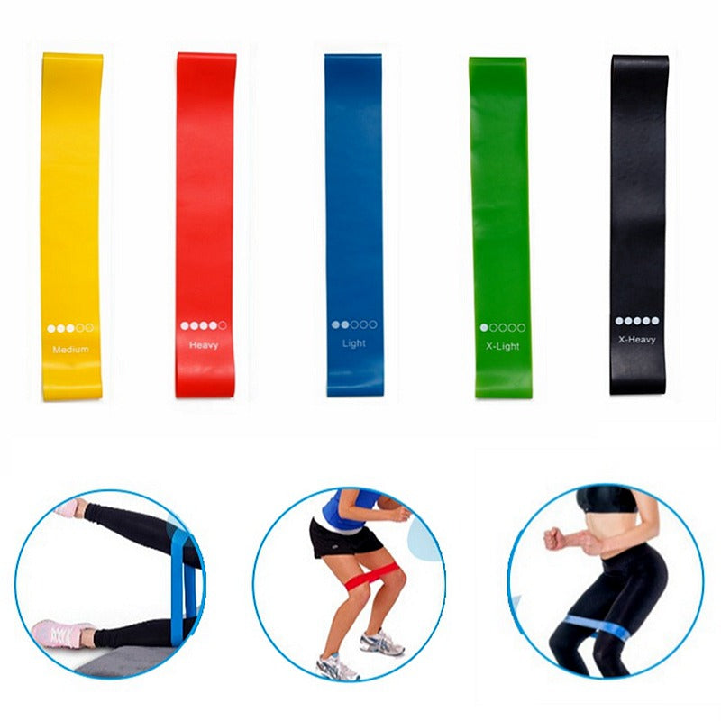 Elastic Resistance Bands Set for Yoga & Pilates