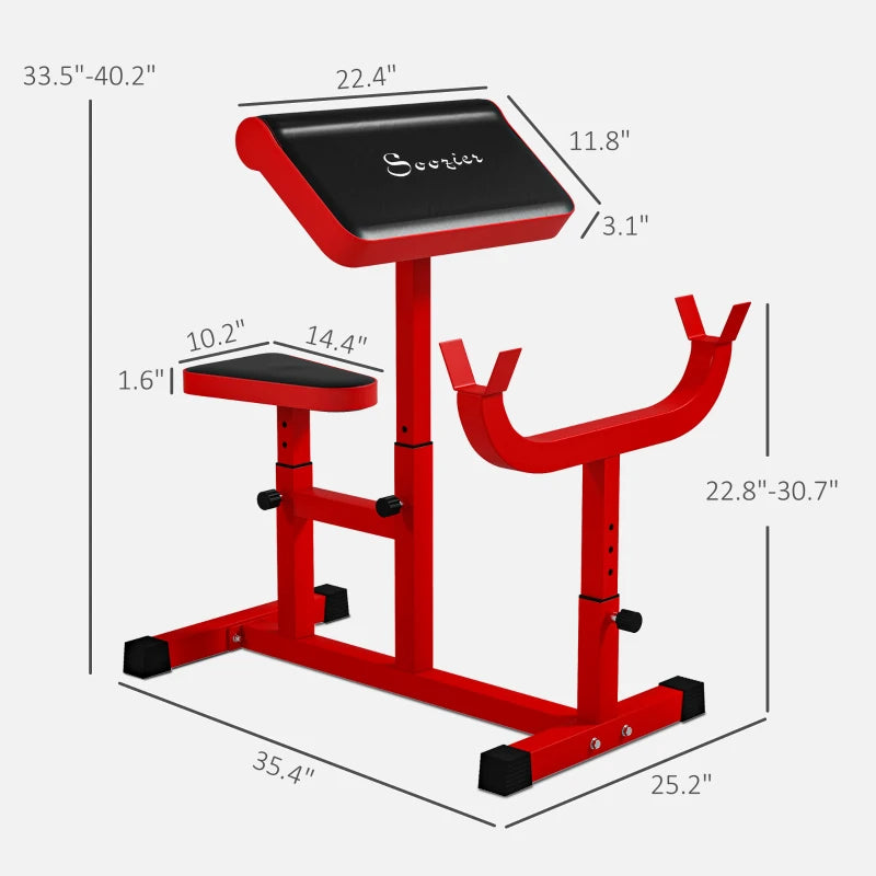 Soozier Preacher Curl Bench