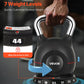 Adjustable 7 Weight Levels (5–44 lbs) Kettlebell